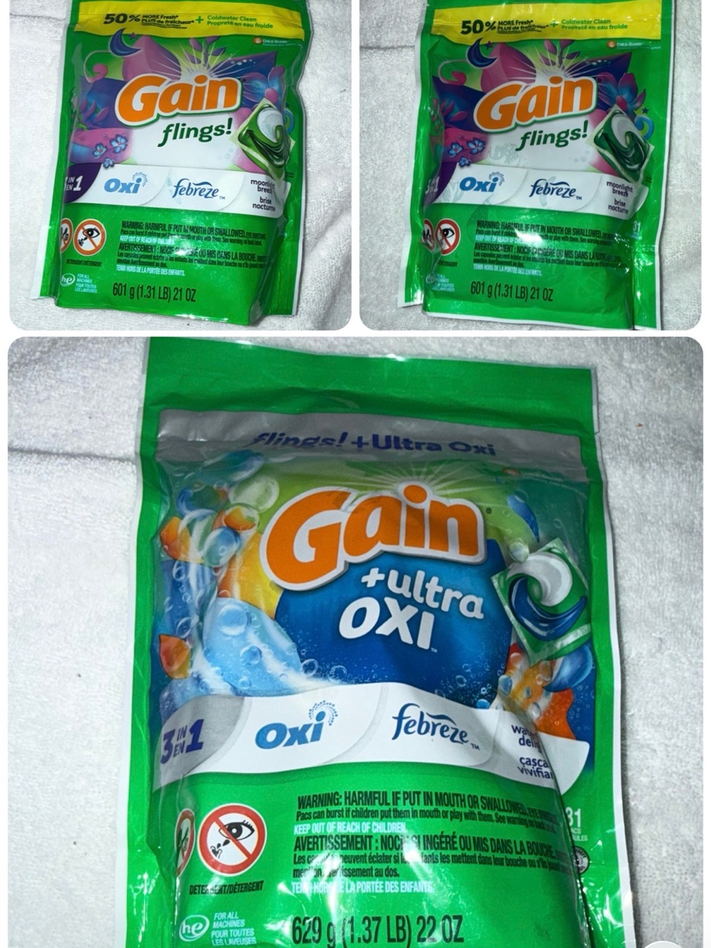Gain laundry flings